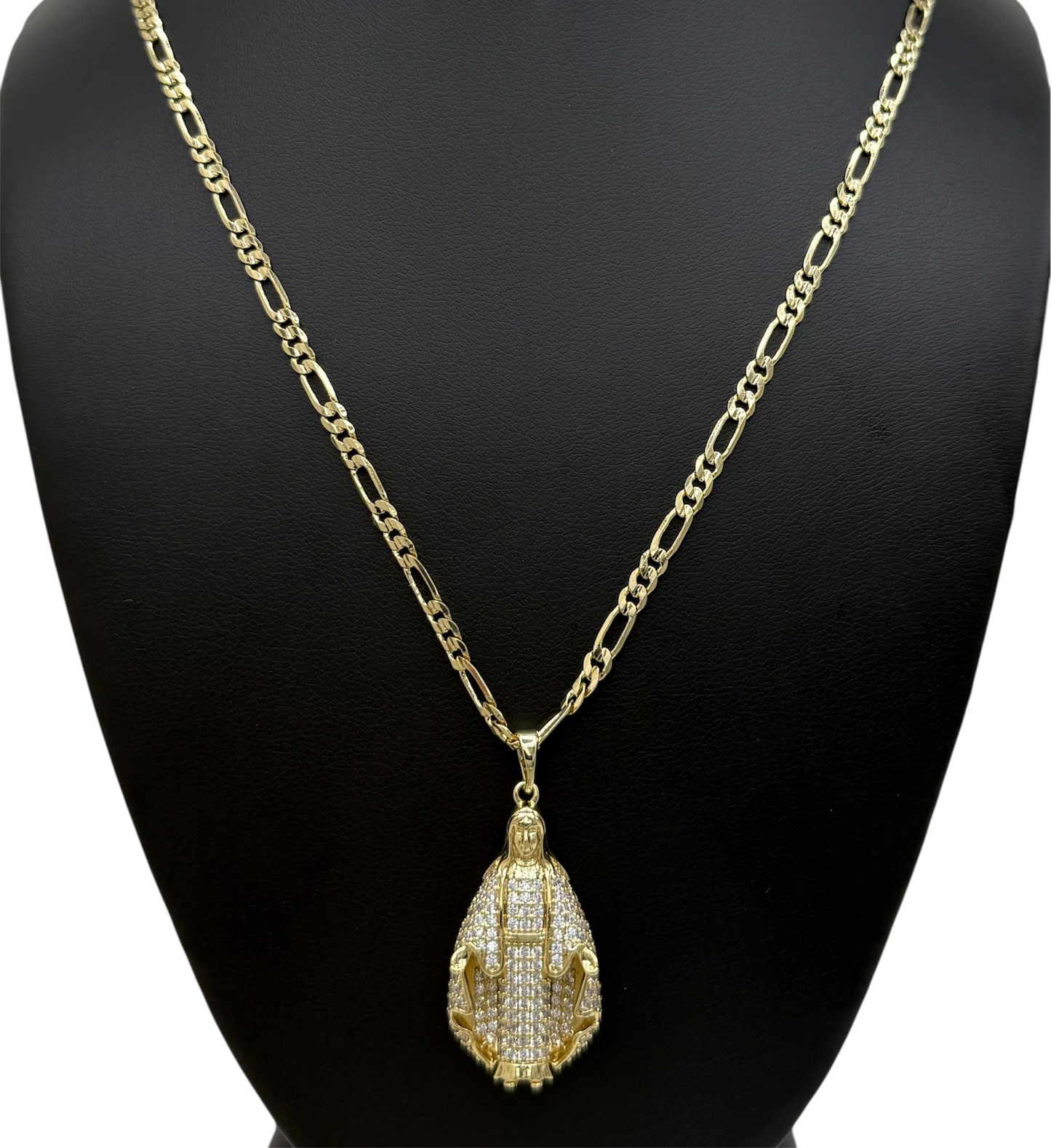 Virgin Mary Crystal Necklace