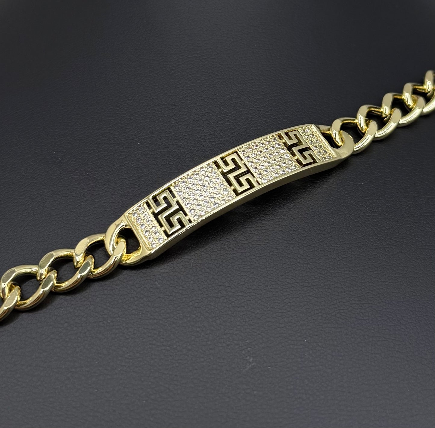 Gold Bracelet Lines Design