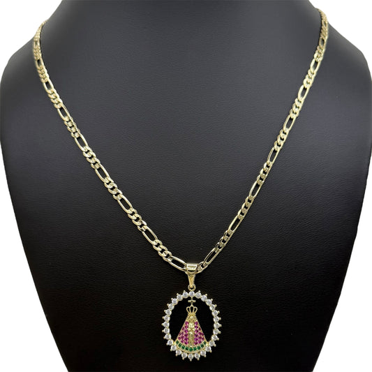 Virgin Mary Saint Necklace