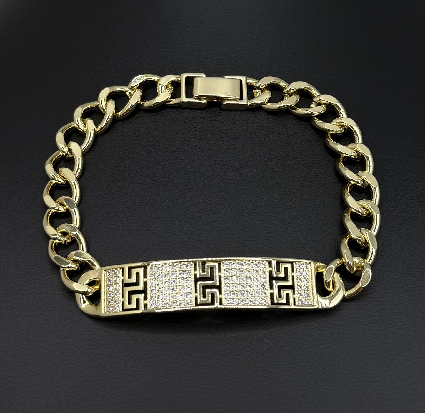 Gold Bracelet Lines Design