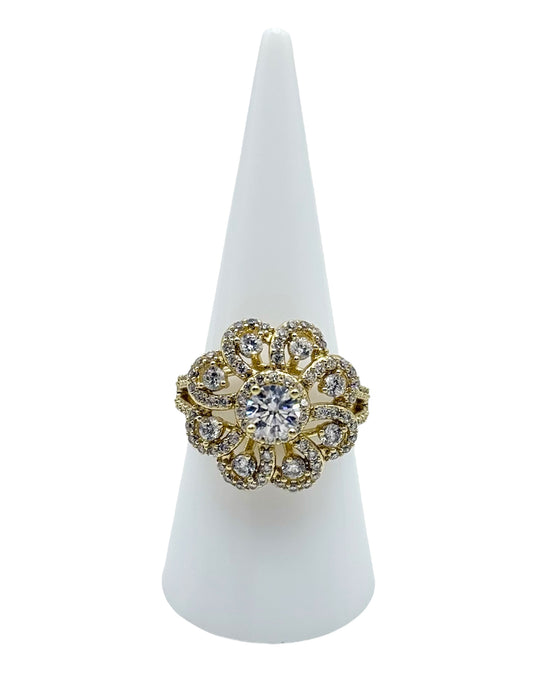 Ring Flower Design Sparkling