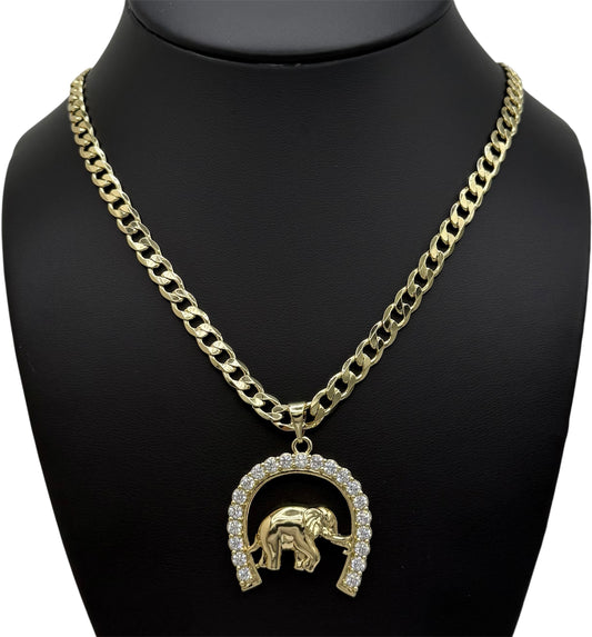 Elephant Crystal Necklace