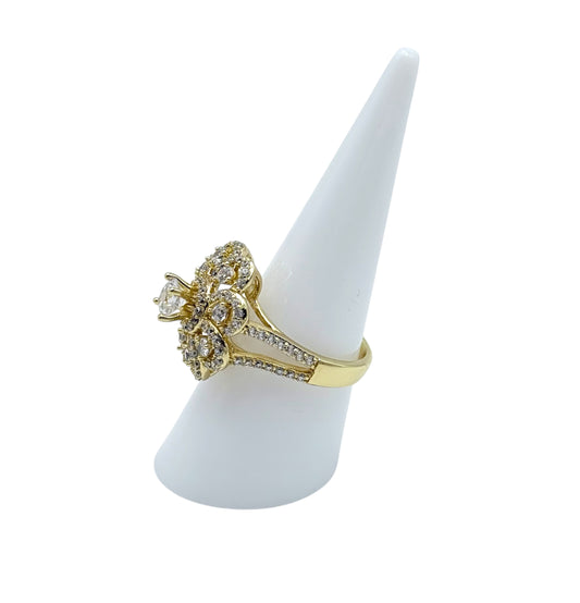 Ring Flower Design Sparkling