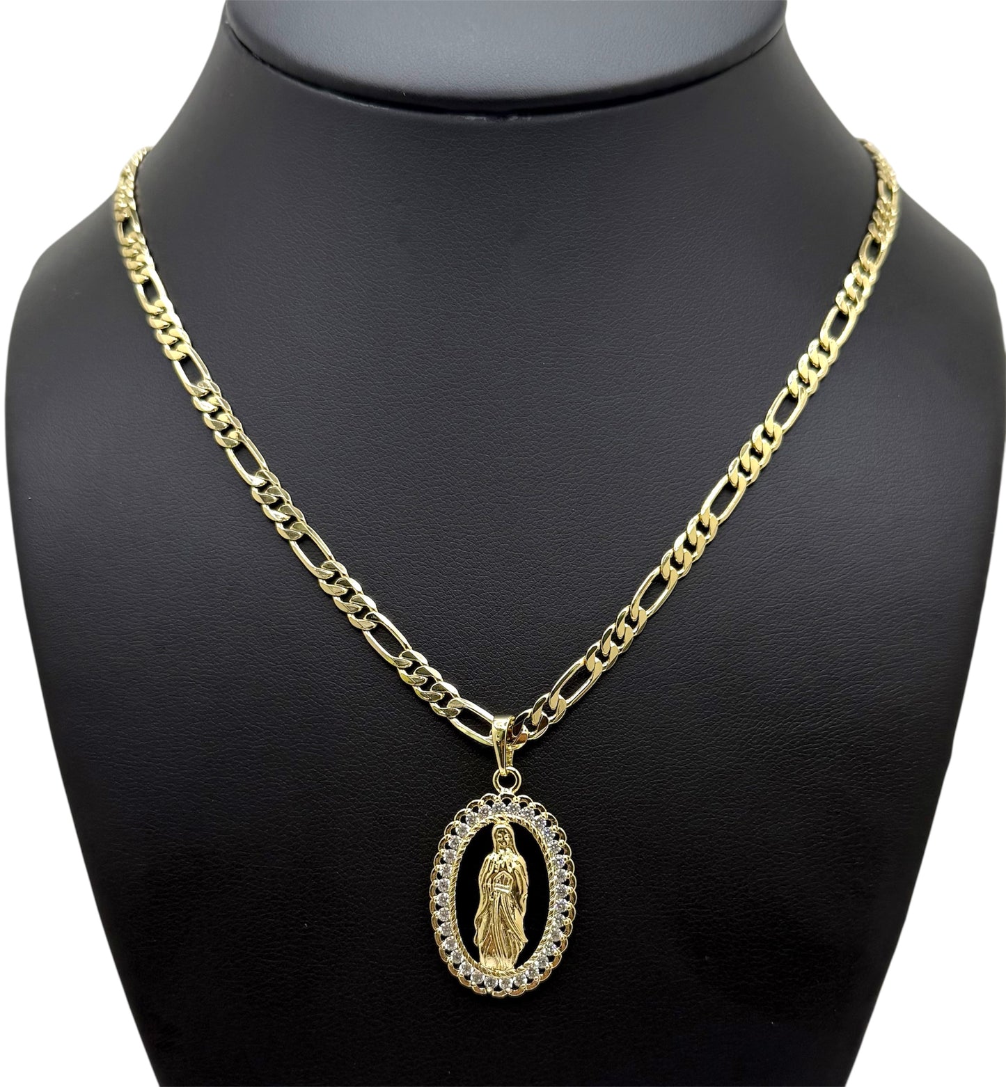 Virgin Guadalupe Crystal Necklace