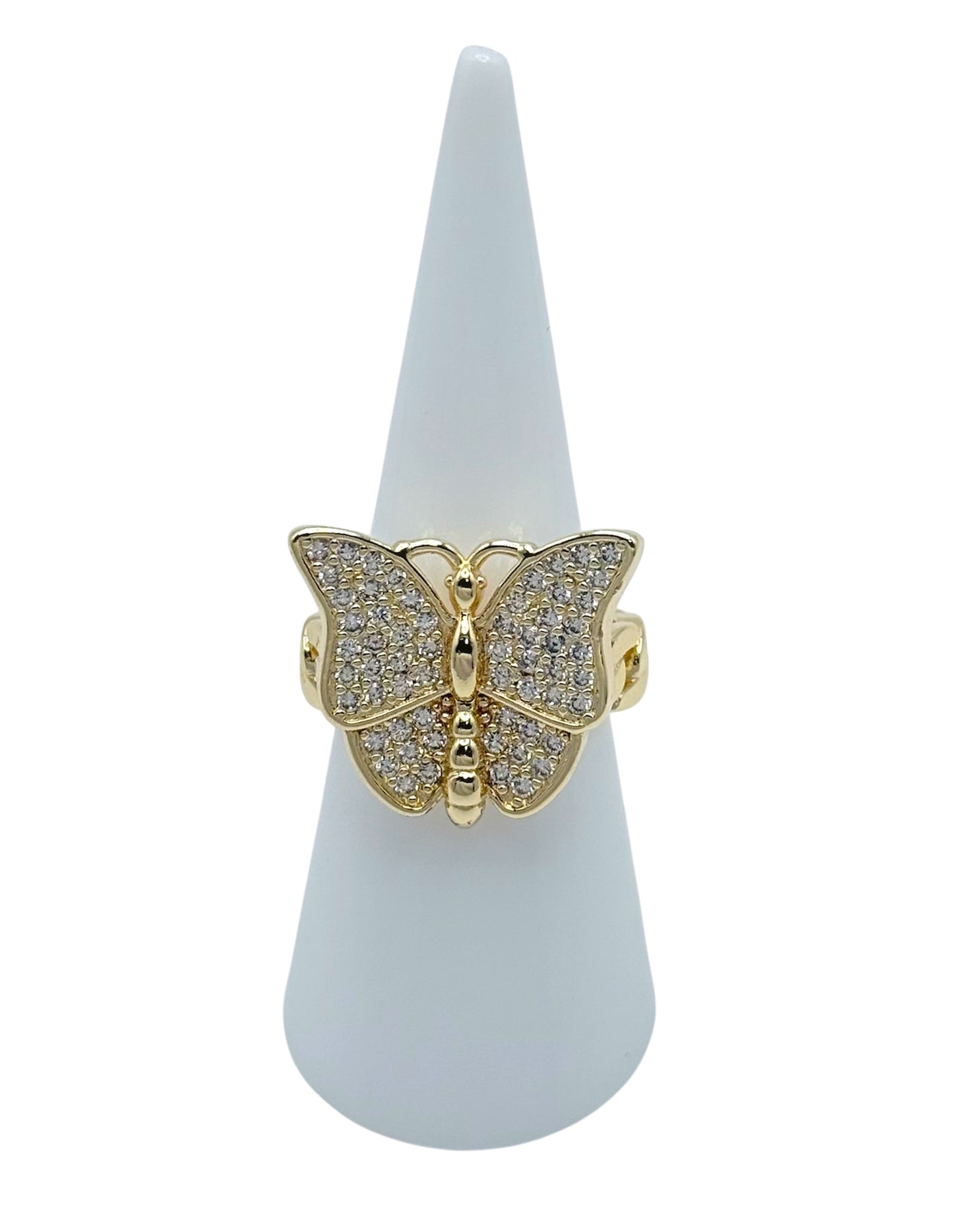 Ring Butterfly Sparkling Crystal